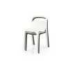 Scaun dining/bucatarie Halmar K490, cadru polipropilena, stivuibil, stil scandinav, 46x55x80x46cm, polipropilena, alb