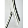 Scaun dining/bucatarie Halmar K490, cadru polipropilena, stivuibil, stil scandinav, 46x55x80x46cm, polipropilena, alb