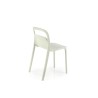 Scaun dining/bucatarie Halmar K490, cadru polipropilena, stivuibil, stil scandinav, 46x55x80x46cm, polipropilena, verde