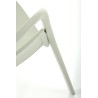 Scaun dining/bucatarie Halmar K490, cadru polipropilena, stivuibil, stil scandinav, 46x55x80x46cm, polipropilena, verde