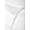Scaun dining/bucatarie Halmar K491, cadru polipropilena, stivuibil, stil scandinav, 60x56x76x44cm, polipropilena, alb