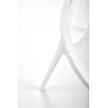 Scaun dining/bucatarie Halmar K491, cadru polipropilena, stivuibil, stil scandinav, 60x56x76x44cm, polipropilena, alb