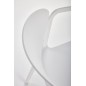 Scaun de bucatarie din polipropilena, stivuibil, stil scandinav, inaltime 76 cm, alb