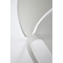 Scaun dining/bucatarie Halmar K491, cadru polipropilena, stivuibil, stil scandinav, 60x56x76x44cm, polipropilena, alb