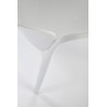 Scaun dining/bucatarie Halmar K491, cadru polipropilena, stivuibil, stil scandinav, 60x56x76x44cm, polipropilena, alb
