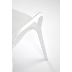 Scaun dining/bucatarie Halmar K491, cadru polipropilena, stivuibil, stil scandinav, 60x56x76x44cm, polipropilena, alb
