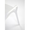 Scaun dining/bucatarie Halmar K491, cadru polipropilena, stivuibil, stil scandinav, 60x56x76x44cm, polipropilena, alb