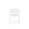 Scaun dining/bucatarie Halmar K491, cadru polipropilena, stivuibil, stil scandinav, 60x56x76x44cm, polipropilena, alb