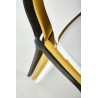 Scaun dining/bucatarie Halmar K491, cadru polipropilena, stivuibil, stil scandinav, 60x56x76x44cm, polipropilena, alb