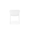 Scaun dining/bucatarie Halmar K491, cadru polipropilena, stivuibil, stil scandinav, 60x56x76x44cm, polipropilena, alb