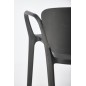 Scaun dining/bucatarie, stil scandinav, polipropilena, 60x56x76x44 cm, negru Scaun dining/bucatarie, stil scandinav, polipropilena, 60x56x76x44 cm, negru