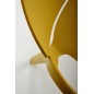 Scaun scandinav dining/bucatarie, cadru polipropilena, stivuibil, 60x56x76x44 cm, galben