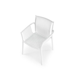 Scaun gradina Halmar K492, cadru polipropilena, stivuibil, stil scandinav, 60x56x84x45cm, polipropilena, alb