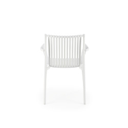 Scaun gradina Halmar K492, cadru polipropilena, stivuibil, stil scandinav, 60x56x84x45cm, polipropilena, alb