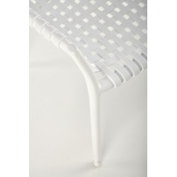 Scaun gradina Halmar K492, cadru polipropilena, stivuibil, stil scandinav, 60x56x84x45cm, polipropilena, alb