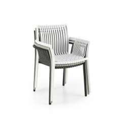 Scaun gradina Halmar K492, cadru polipropilena, stivuibil, stil scandinav, 60x56x84x45cm, polipropilena, negru