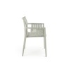 Scaun gradina Halmar K492, cadru polipropilena, stivuibil, stil scandinav, 60x56x84x45cm, polipropilena, gri