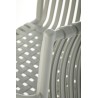 Scaun gradina Halmar K492, cadru polipropilena, stivuibil, stil scandinav, 60x56x84x45cm, polipropilena, gri