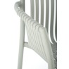 Scaun gradina Halmar K492, cadru polipropilena, stivuibil, stil scandinav, 60x56x84x45cm, polipropilena, gri