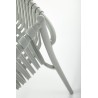 Scaun gradina Halmar K492, cadru polipropilena, stivuibil, stil scandinav, 60x56x84x45cm, polipropilena, gri