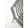 Scaun gradina Halmar K492, cadru polipropilena, stivuibil, stil scandinav, 60x56x84x45cm, polipropilena, gri