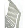 Scaun gradina Halmar K492, cadru polipropilena, stivuibil, stil scandinav, 60x56x84x45cm, polipropilena, gri