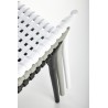 Scaun gradina Halmar K492, cadru polipropilena, stivuibil, stil scandinav, 60x56x84x45cm, polipropilena, gri