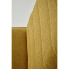 Scaun dining/bucatarie Halmar K493, cadru metal,  stil clasic, 47x60x92x47cm, textil, galben