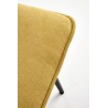 Scaun dining/bucatarie Halmar K493, cadru metal,  stil clasic, 47x60x92x47cm, textil, galben