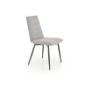 Scaun dining/bucatarie Halmar K493, cadru metal, stil clasic, 47x60x92x47cm, textil, gri