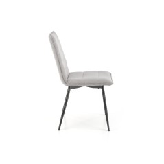 Scaun dining/bucatarie Halmar K493, cadru metal,  stil clasic, 47x60x92x47cm, textil, gri