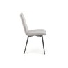 Scaun dining/bucatarie Halmar K493, cadru metal, stil clasic, 47x60x92x47cm, textil, gri