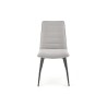 Scaun dining/bucatarie Halmar K493, cadru metal, stil clasic, 47x60x92x47cm, textil, gri