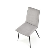 Scaun dining/bucatarie Halmar K493, cadru metal,  stil clasic, 47x60x92x47cm, textil, gri