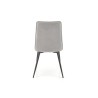 Scaun dining/bucatarie Halmar K493, cadru metal, stil clasic, 47x60x92x47cm, textil, gri