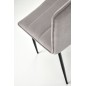 Scaun dining, cadru metalic, tapiterie gri, inaltime 92 cm, latime 47 cm, stil clasic Scaun dining, cadru metalic, tapiterie gri, inaltime 92 cm, latime 47 cm, stil clasic