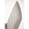 Scaun dining/bucatarie Halmar K493, cadru metal, stil clasic, 47x60x92x47cm, textil, gri