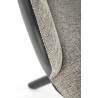 Scaun living/sufragerie Halmar K494, cadru lemn, rotativ 360 grade, stil modern, 57x59x85x50cm, textil, gri
