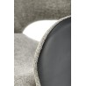 Scaun living/sufragerie Halmar K494, cadru lemn, rotativ 360 grade, stil modern, 57x59x85x50cm, textil, gri