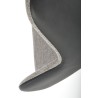 Scaun living/sufragerie Halmar K494, cadru lemn, rotativ 360 grade, stil modern, 57x59x85x50cm, textil, gri