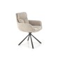 Scaun rotativ 180 grade pentru living, cadru otel, stil modern, inaltime 87 cm, tapiterie textila bej Scaun rotativ 180 grade pentru living, cadru otel, stil modern, inaltime 87 cm, tapiterie textila bej