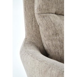 Scaun living/sufragerie Halmar K495, cadru lemn, rotativ 180 grade, stil modern, 60x65x87x51cm, textil, bej