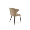 Scaun dining/bucatarie Halmar K496, cadru metal, stil modern, 56x58x84x46cm, textil, bej