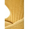 Scaun dining/bucatarie Halmar K496, cadru metal,  stil modern, 56x58x84x46cm, textil, galben