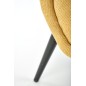 Scaun tapitat Leila, modern, inaltime 84 cm, latime 50 cm, cadru otel
