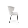 Scaun dining/bucatarie Halmar K496, cadru metal, stil modern, 56x58x84x46cm, textil, gri