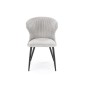 Scaun modern dining Leila, cadru otel, 56x58x84x46 cm, gri Scaun modern dining Leila, cadru otel, 56x58x84x46 cm, gri