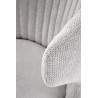 Scaun dining/bucatarie Halmar K496, cadru metal, stil modern, 56x58x84x46cm, textil, gri