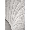 Scaun dining/bucatarie Halmar K496, cadru metal, stil modern, 56x58x84x46cm, textil, gri