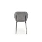 Scaun de bucatarie Doris, picioare metal, suporturi antiderapante, modern, 52x62x82x46 cm, textil, gri Scaun de bucatarie Doris, picioare metal, suporturi antiderapante, modern, 52x62x82x46 cm, textil, gri